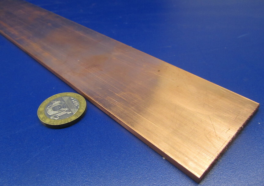 110 Copper Bar H02 .125″ Thick x 2.0″ Wide x 48.0″ Length