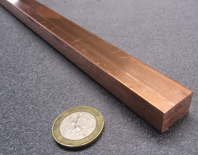 182 Copper Bar 1/2″ Thick x 3/4″ Wide x 3 Foot Length