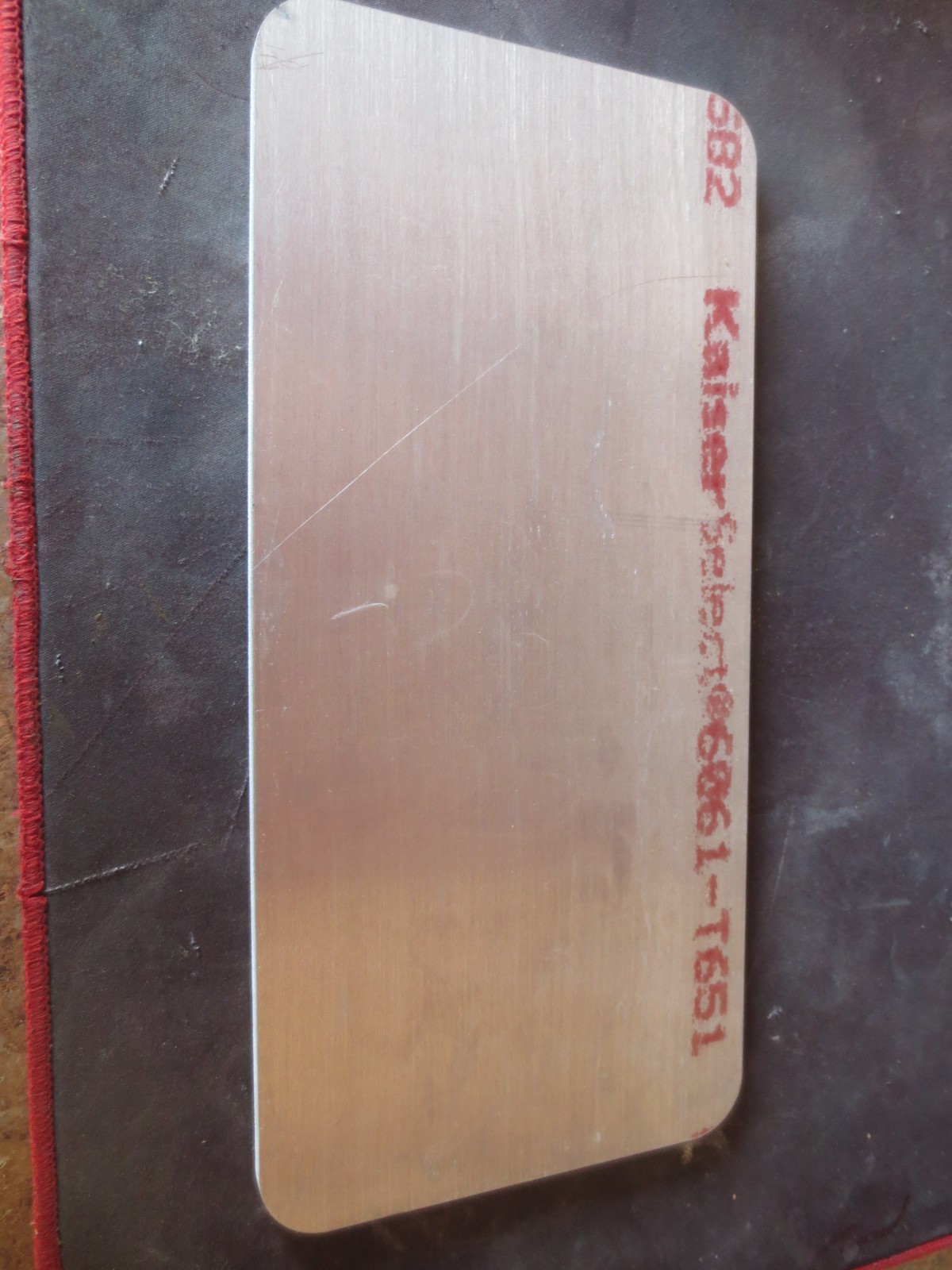 1/4″ (.25″) Aluminum Sheet Plate 6″ x 12-3/4″ 6061-T6 FREE SHIPPING