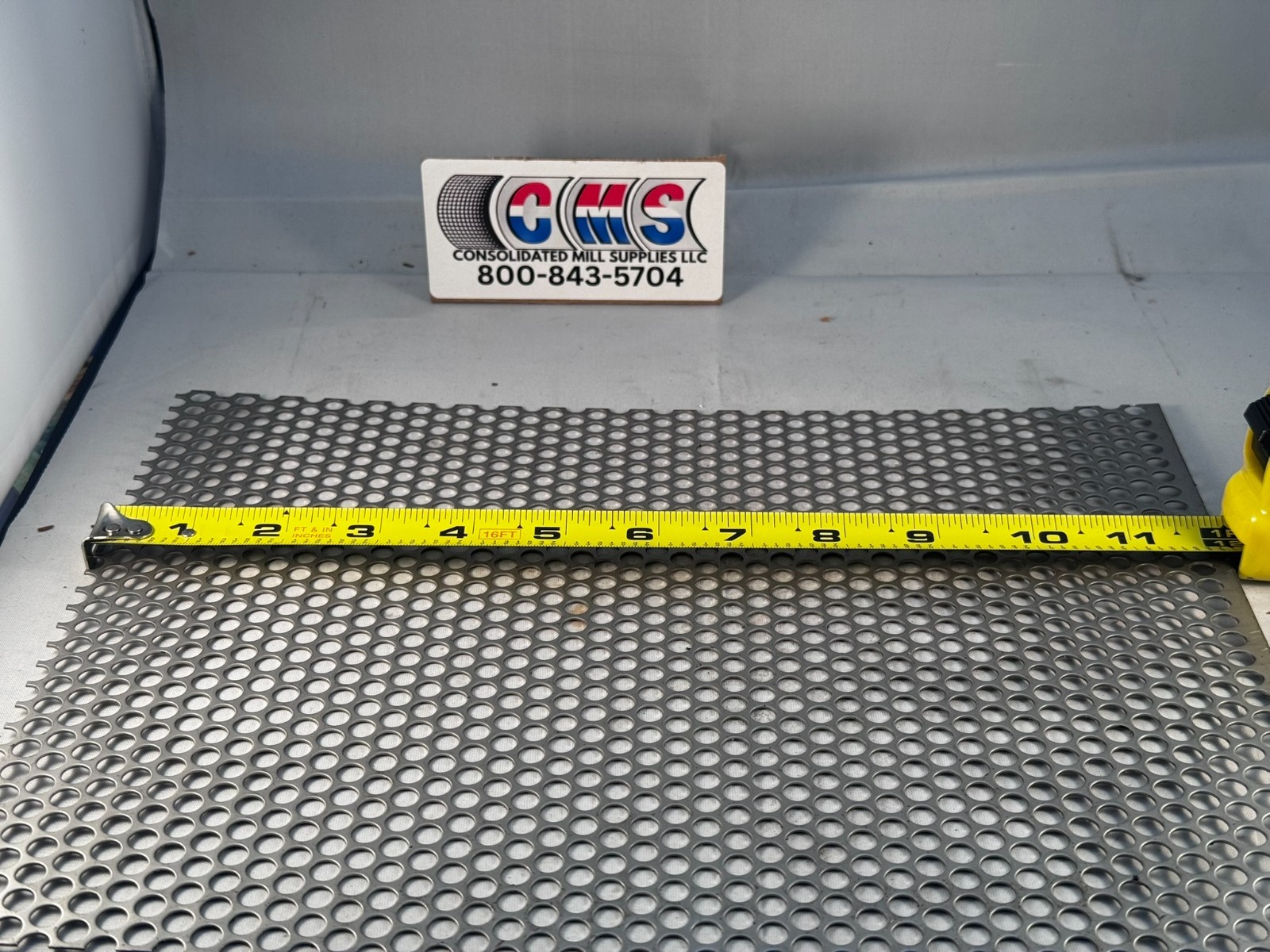 1/4″ HOLES- 20 GAUGE 304 STAINLESS STEEL PERFORATED SHEET 9″ x 12″
