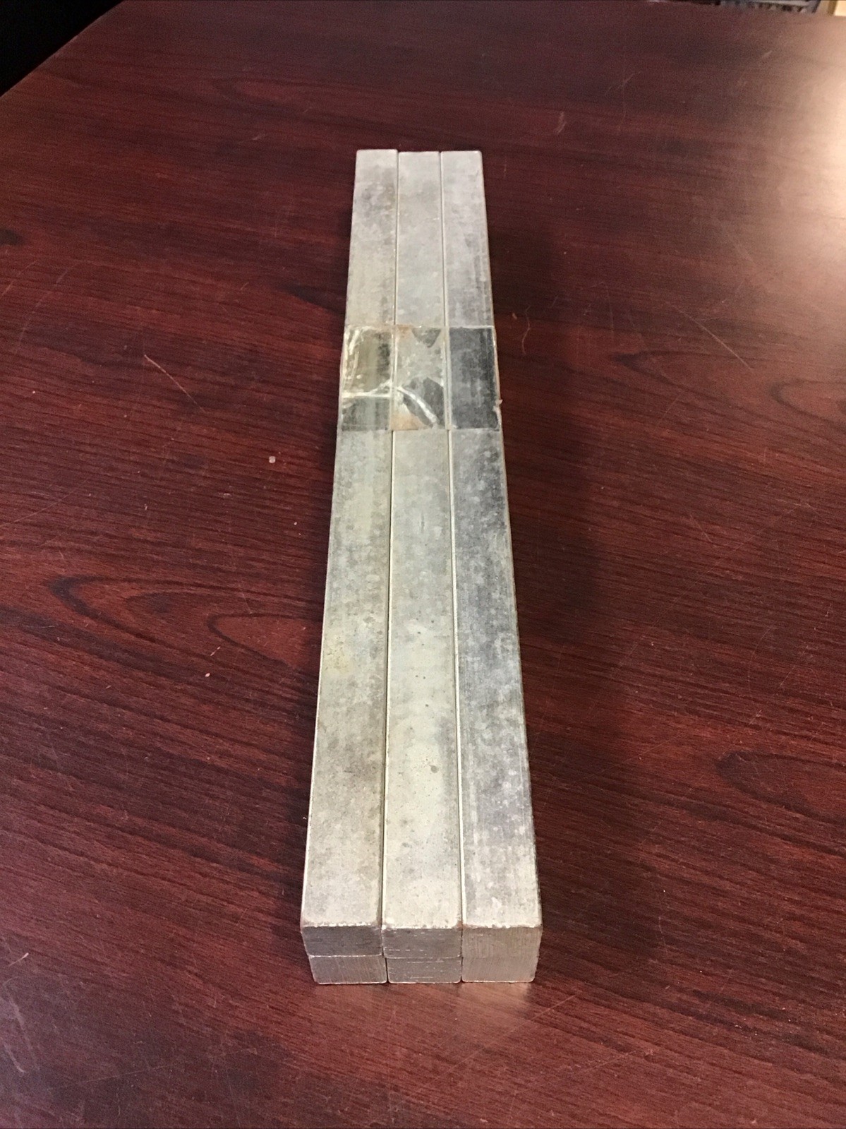 Aluminum Bars 12”x5/8”x5/8” Made In USA, 6 Per Order
