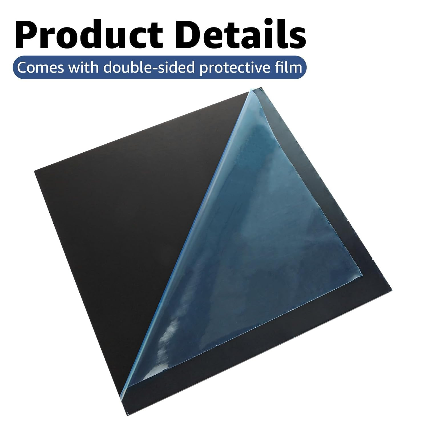 2 PCS 12 X 12 X 1/8 0.12” ” Anodized Aluminum Sheet Black Aluminum Engraving DIY