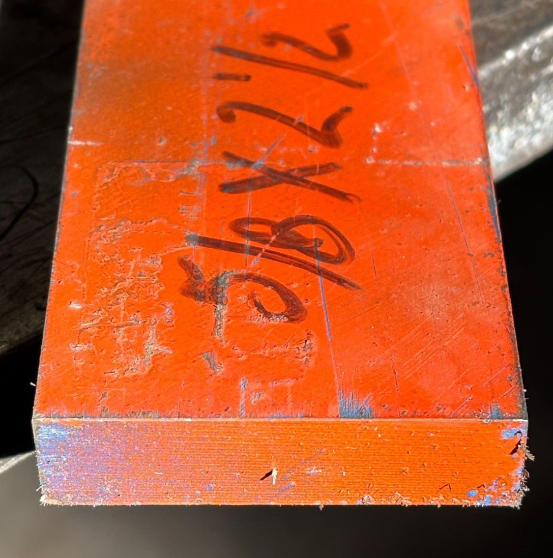 A-2, A2 TOOL STEEL OVERSIZE 5/8″ X 2-1/2″ X 12-1/8″USA-DCARB