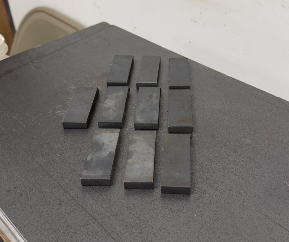 3/8″ Steel Plate 1″ x 2-3/4″ Flat Bar A36, 10 PIECES