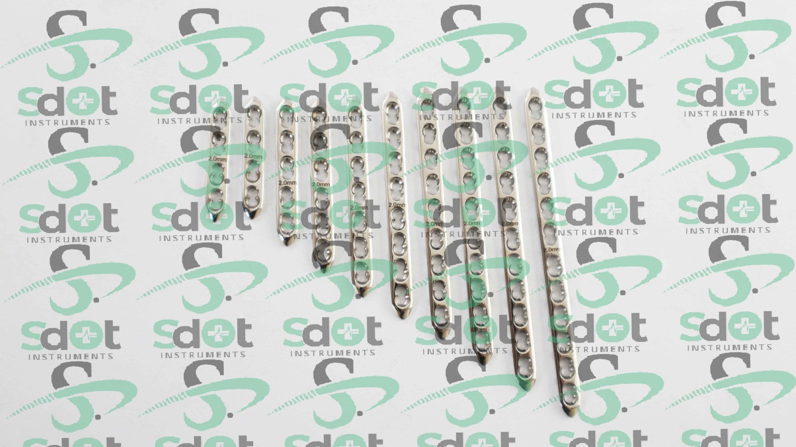 2.0mm (Locking Compression Plate) Plates Mini Fragments 10 PCS 316L Steel By SD