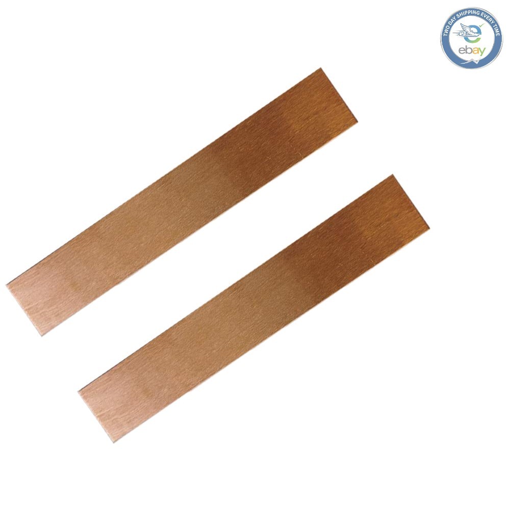 2Pcs Pure Copper Anode Sheets for Jewelry & Science Projects – 99.95% Grade