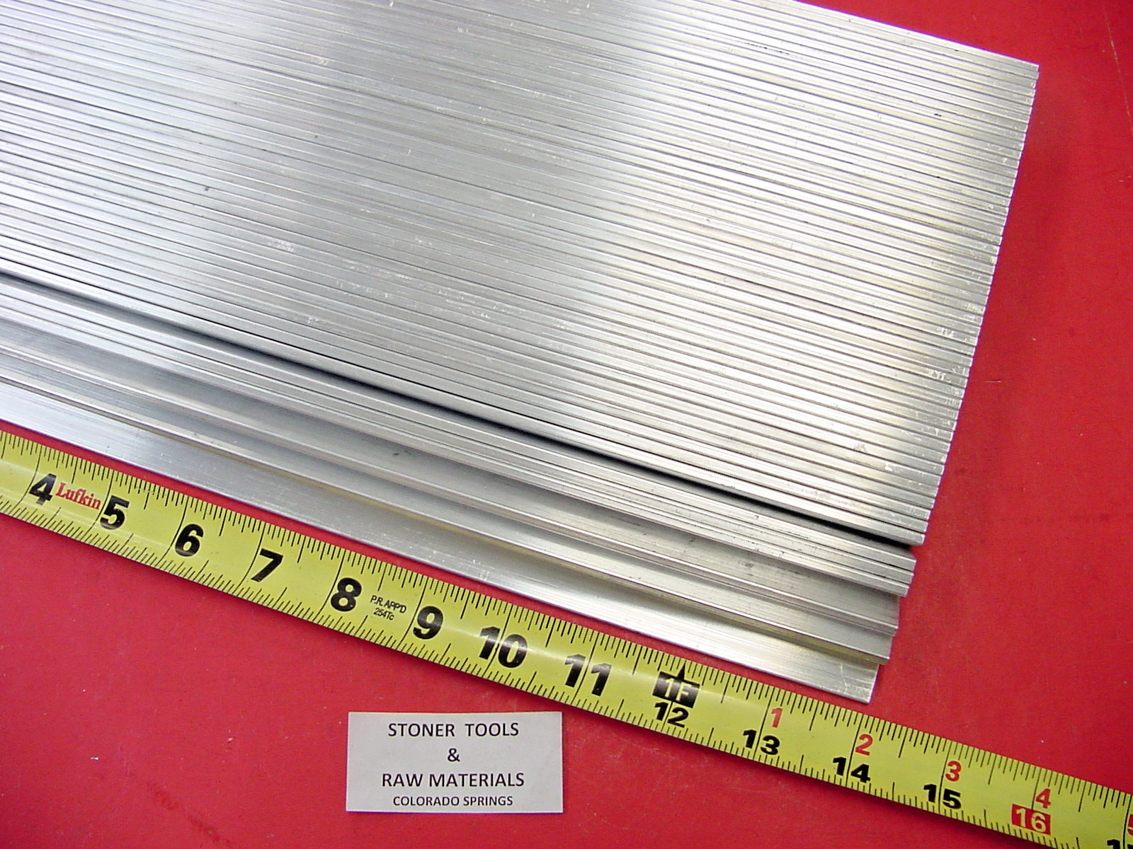 200 Pieces 1/8″ X 1/2″ ALUMINUM FLAT BAR 14″ long 6061 T6511 New Mill Stock