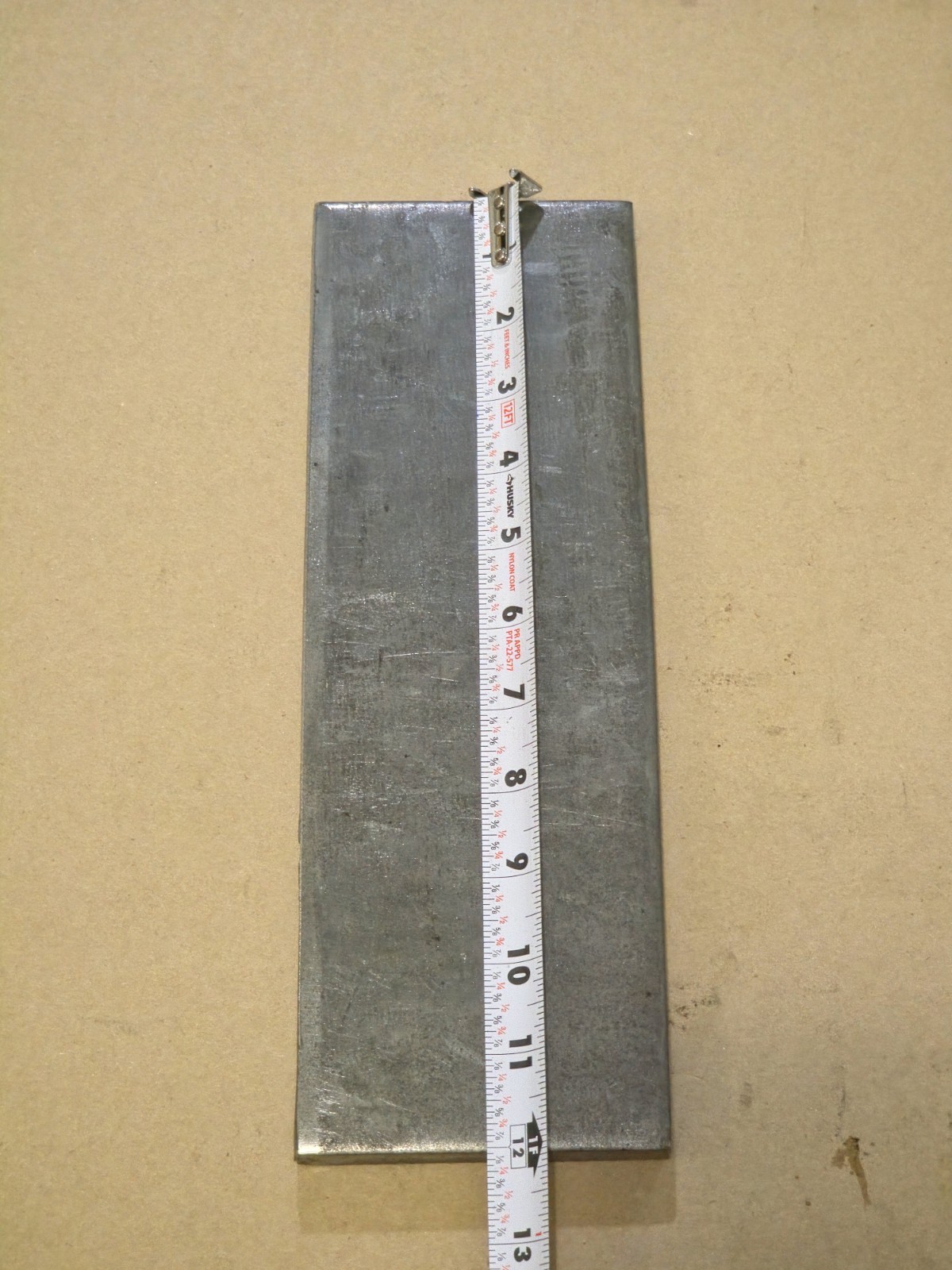 1/2″ (0.5″Thick) Hot Roll steel plate A36 4″X12″