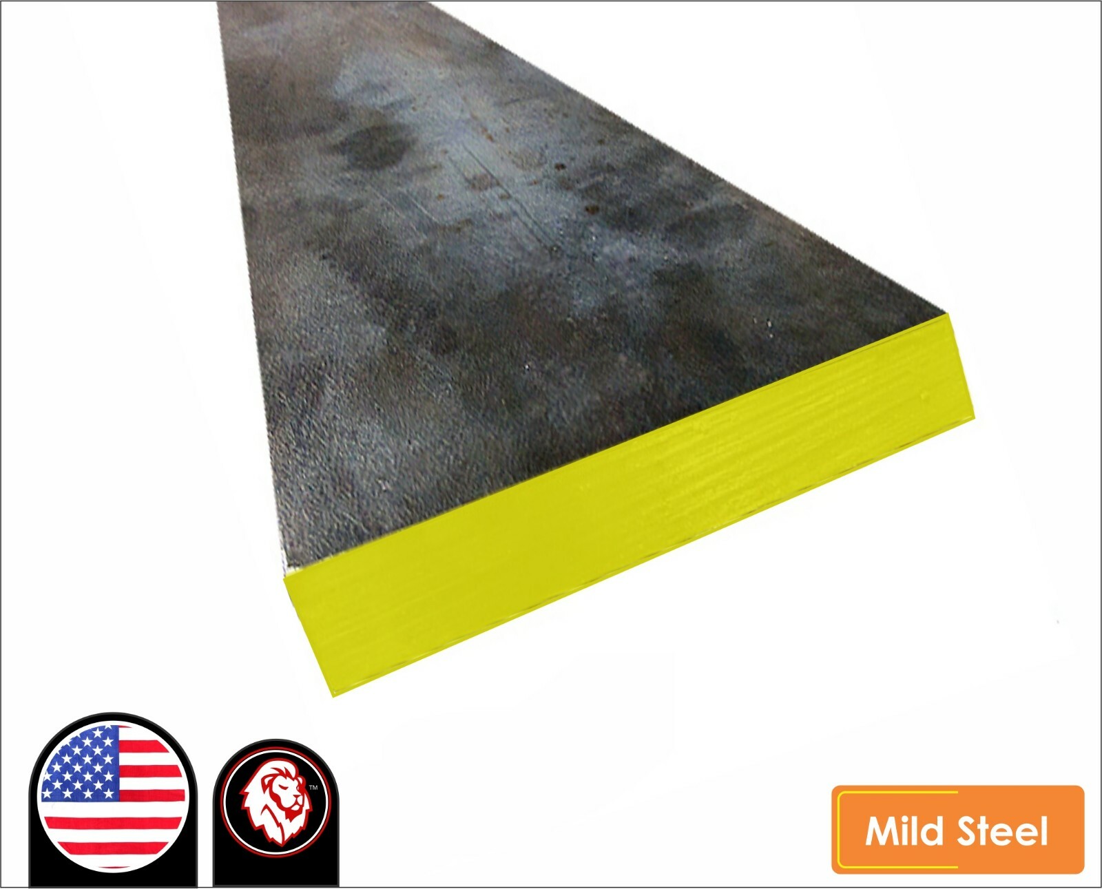 1/8″ x1/2″ Flat Metal Bar – Mild Steel – Flat Metal Stock – 72″ Long (6-ft)