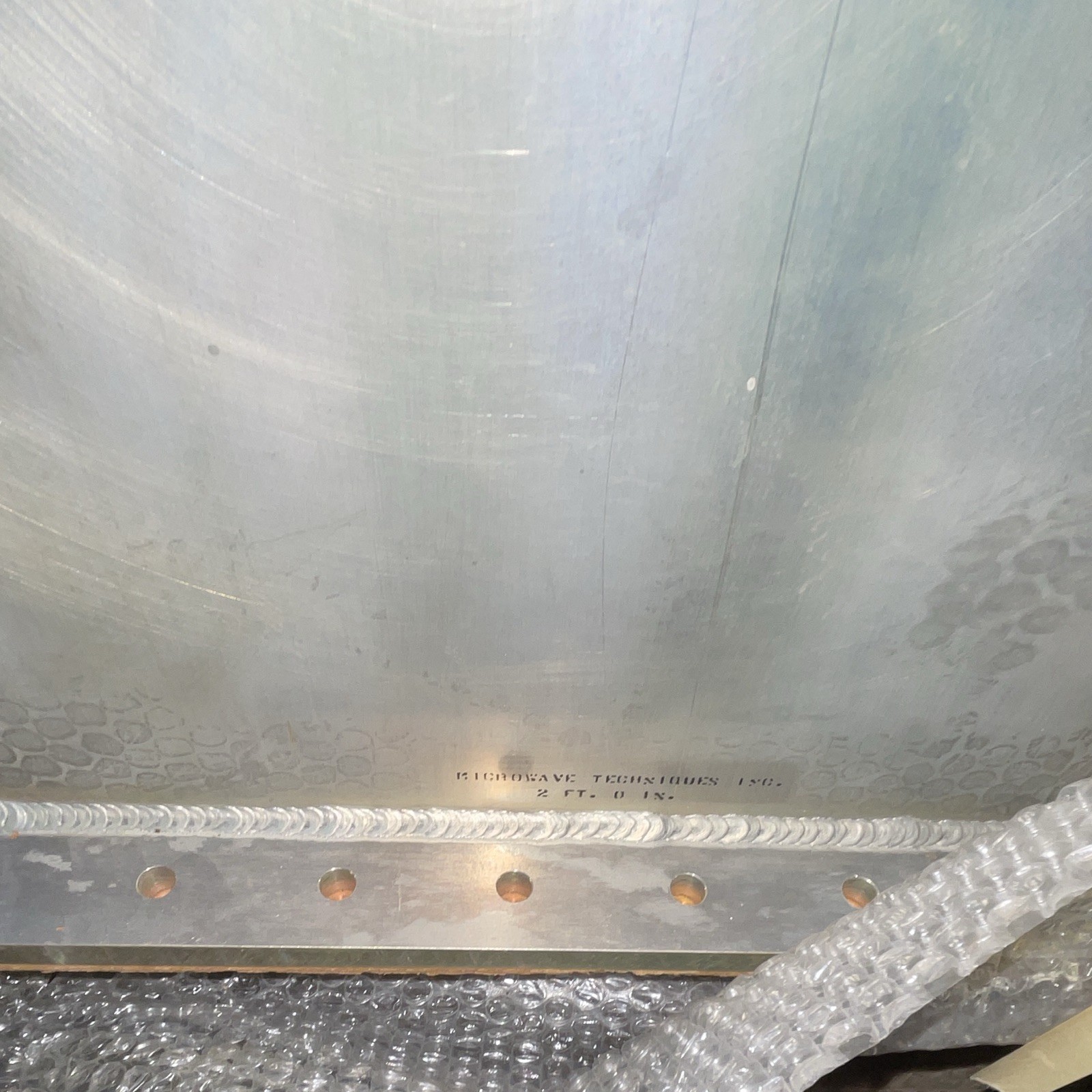 Microwave Techniques Inc. Aluminum Metal Plate FT-0 IN 2 ft Length