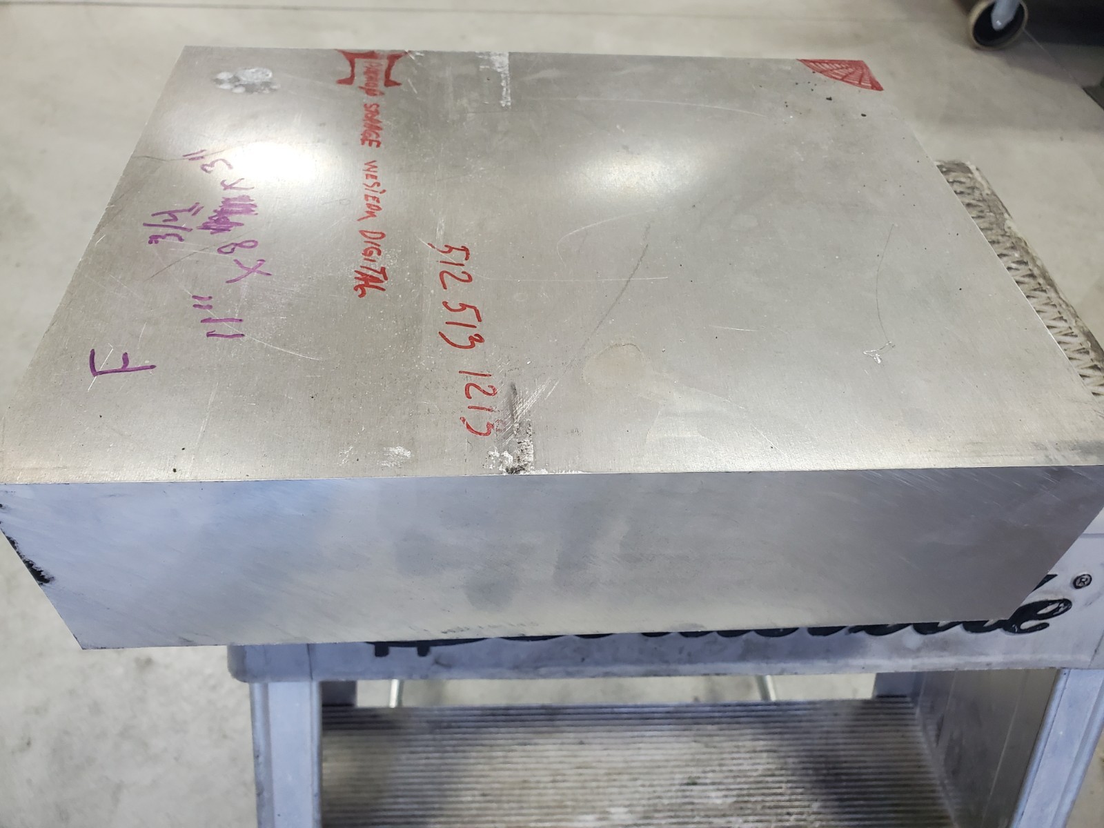 7075 aluminum plate F-3.0″ x 8.75 x 11.0″