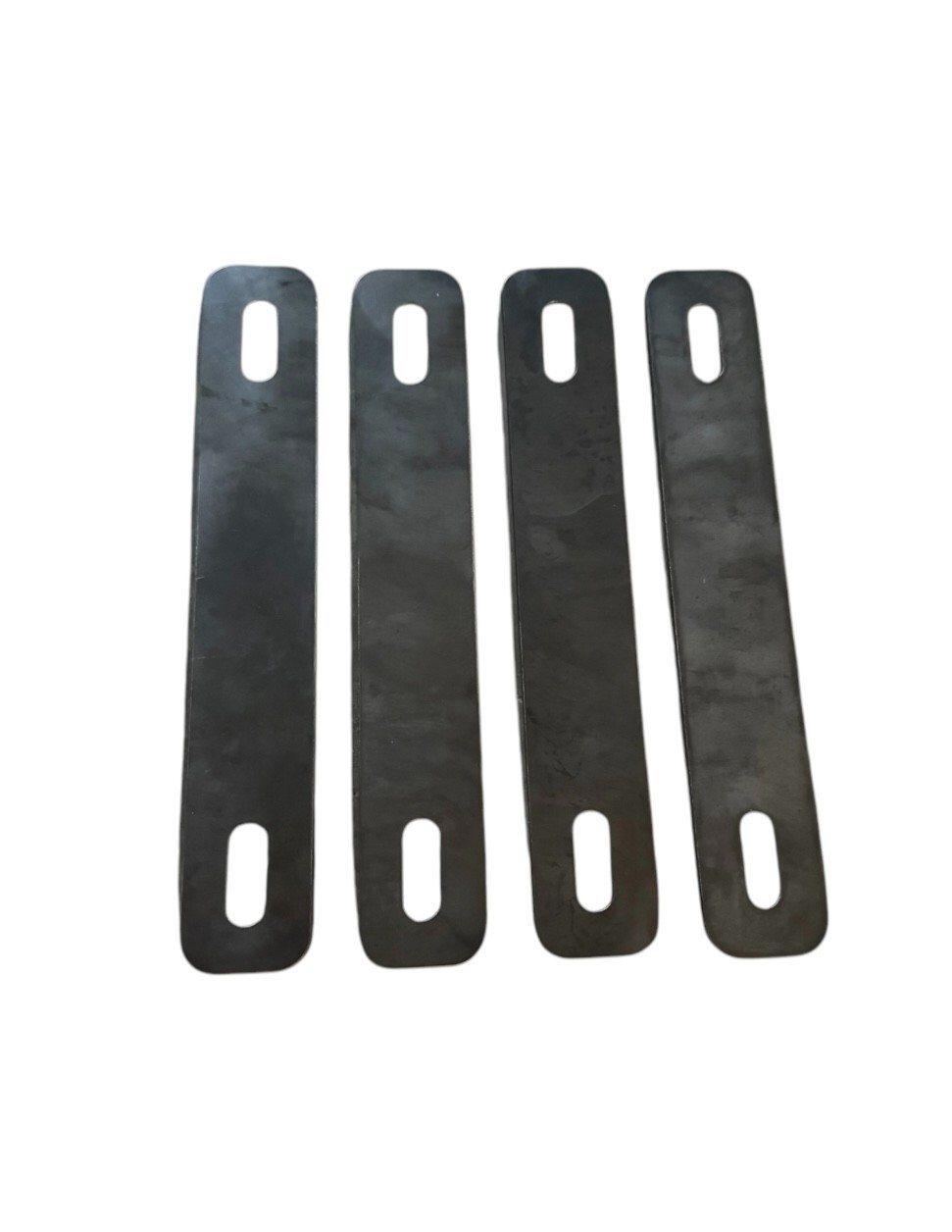 12″ x 2″ x 1/4″ STEEL PLATE with slots (4 pack) Hot Rolled Slotted