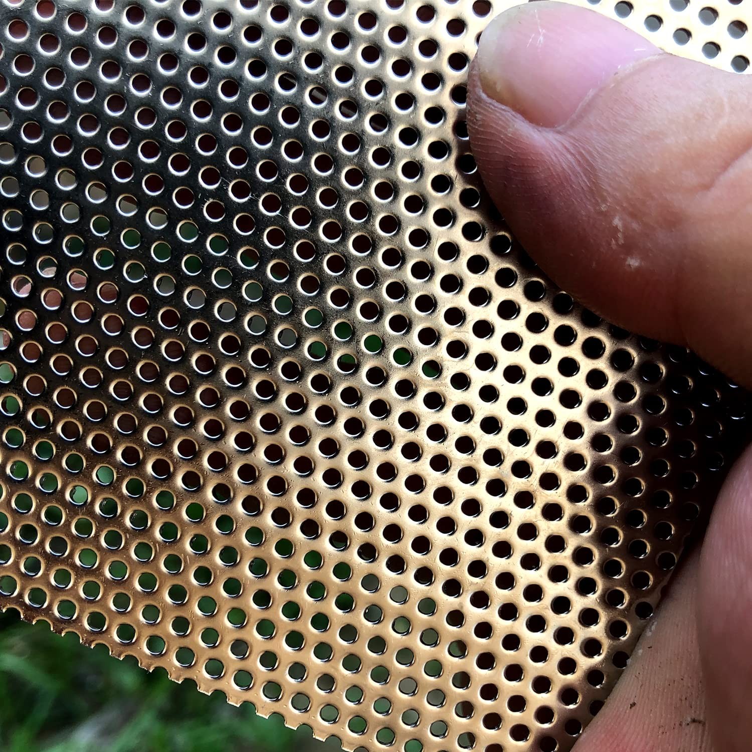 FengYoo Perforated Metal Sheets-Expanded & 11.8″x5.9″, Silver