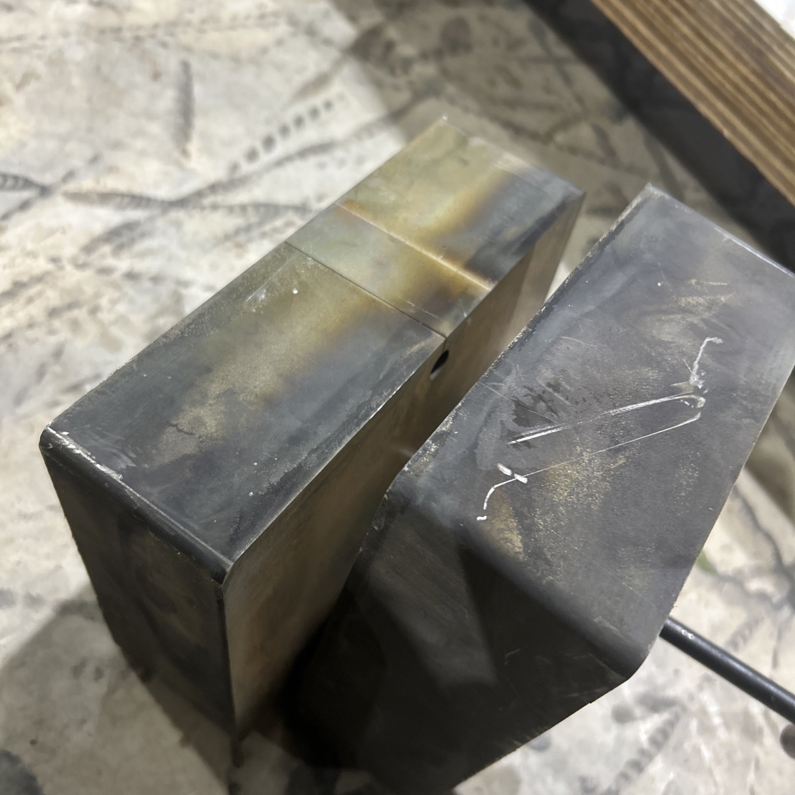 2 Blocks Of A2 Machine Steel. 7.5”x5.5”x2.375”. Machine Steel . 55# Total