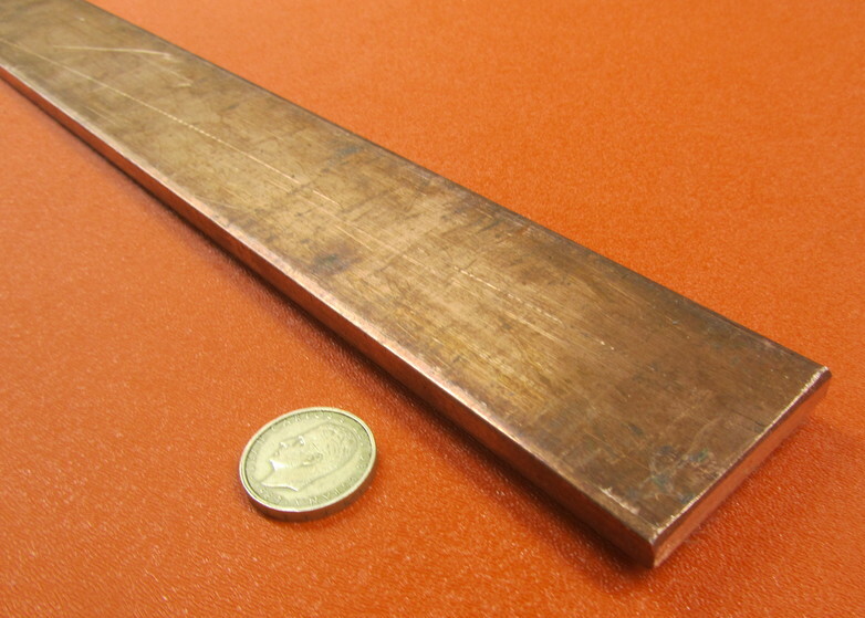 110 Copper Bar H02, 5/16″ Thick x 2.0″ Wide x 24 Inch Length