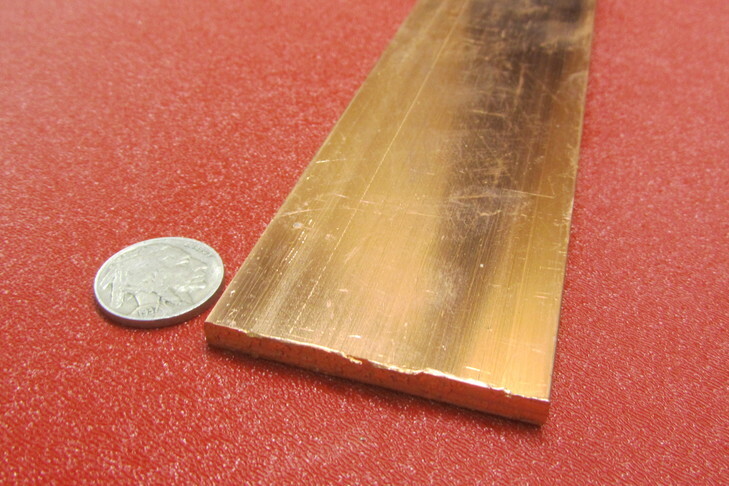 110 Copper Bar H02, 3/16″ Thick x 2.0″ Wide x 2 Ft Length