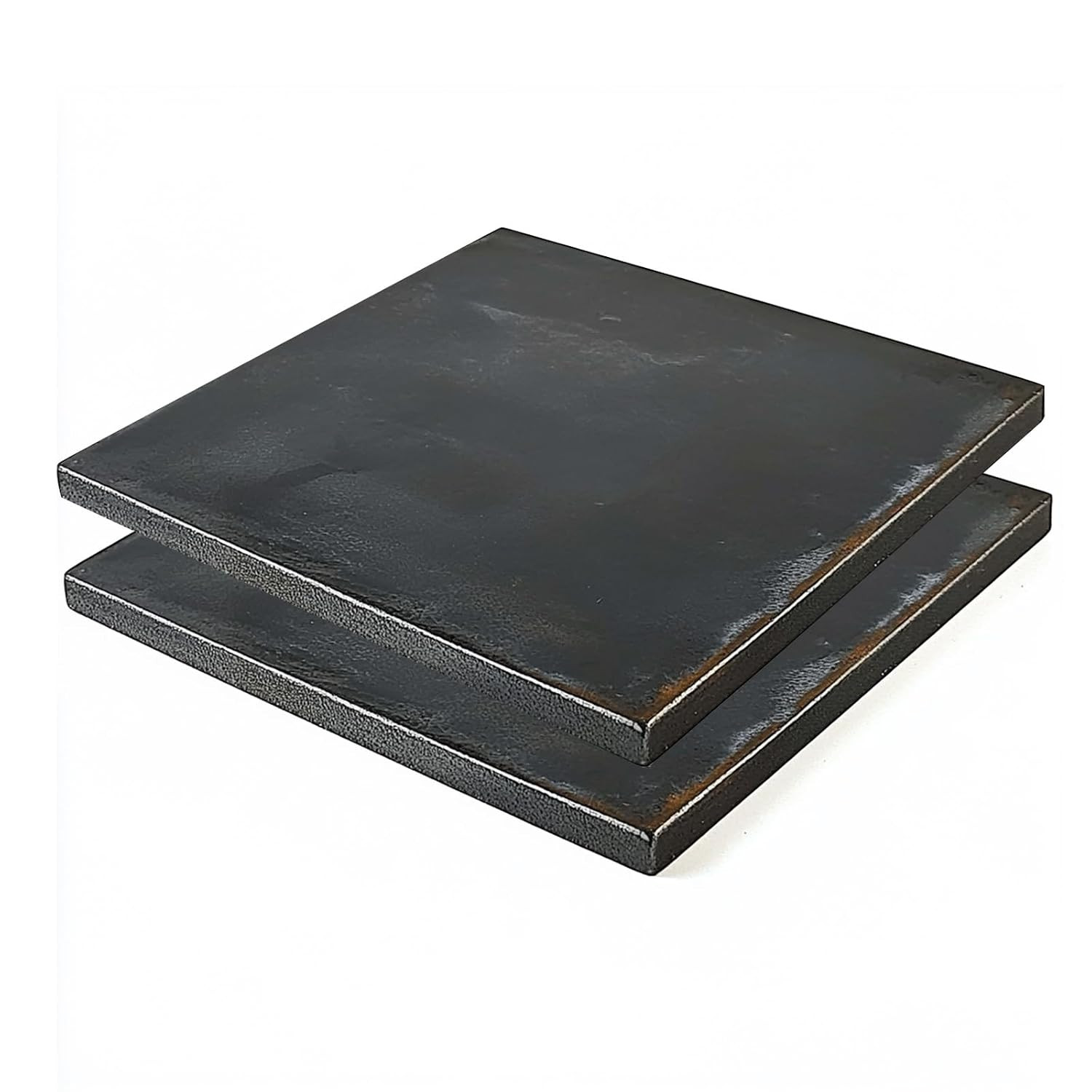 Steel Plate 6″ x 6″ x 1/4″ – 2PCS A36 Hot Rolled Metal Steel 1/4 inch(6mm) Plate