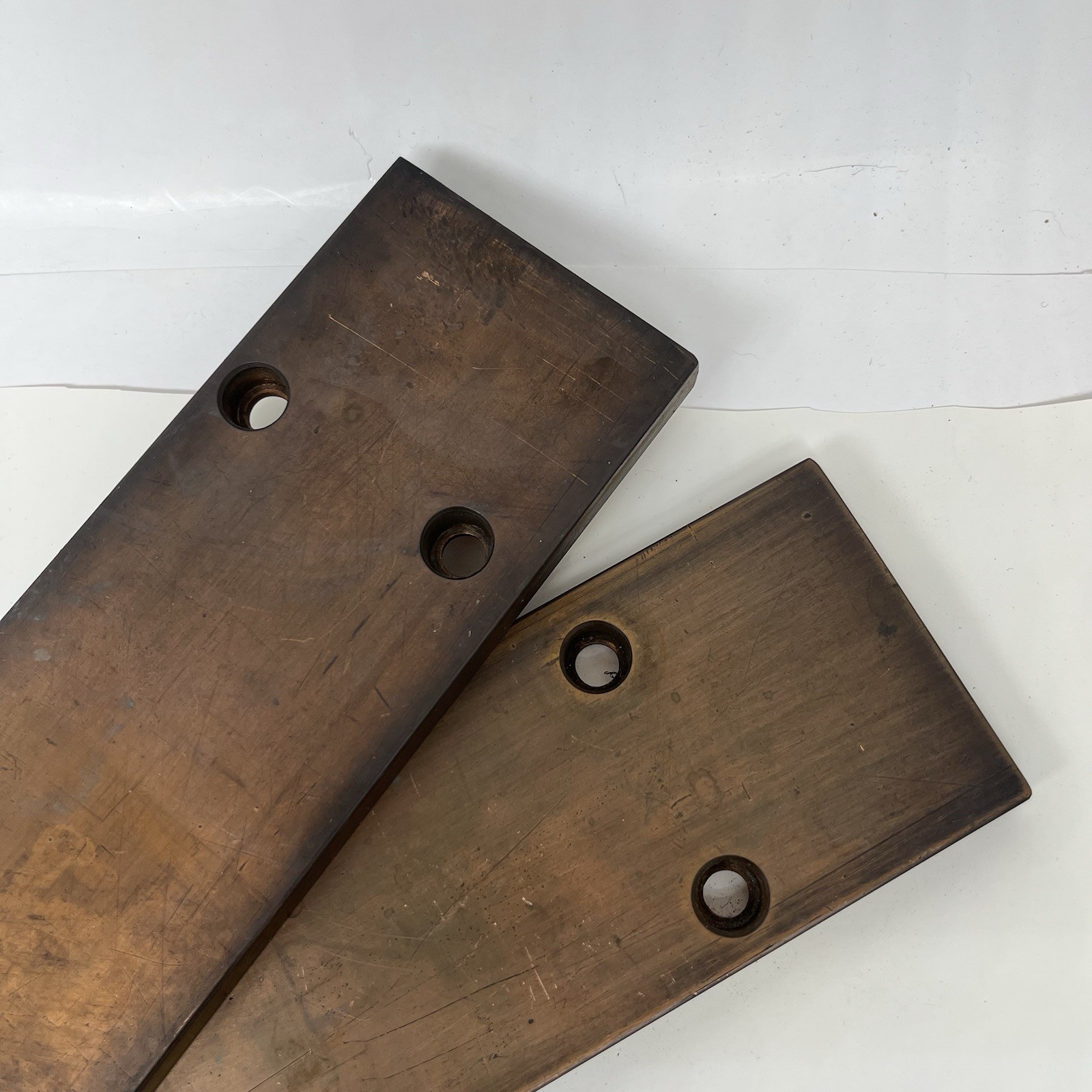 Lot Of 2 Copper Flat Bars ~1/2” x ~3″ x ~22” Copper Bus Bar ~10.5 Pounds READ