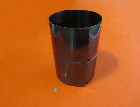Blue Tempered Spring Steel Shim 0.028″ Thick x 12.375″ Width x 72″ Length *D