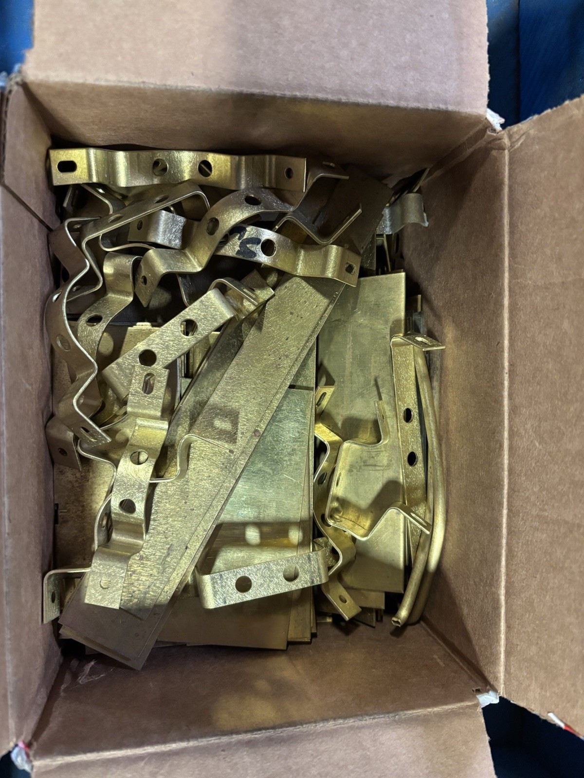 Brass Scrap – 10 Pounds Of Brass Sheet Metal Scrap