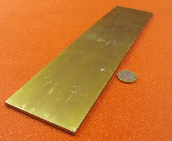 360 Brass Flat Bar 3/16″ Thick x 3.0″ Wide x 12.0″ Length