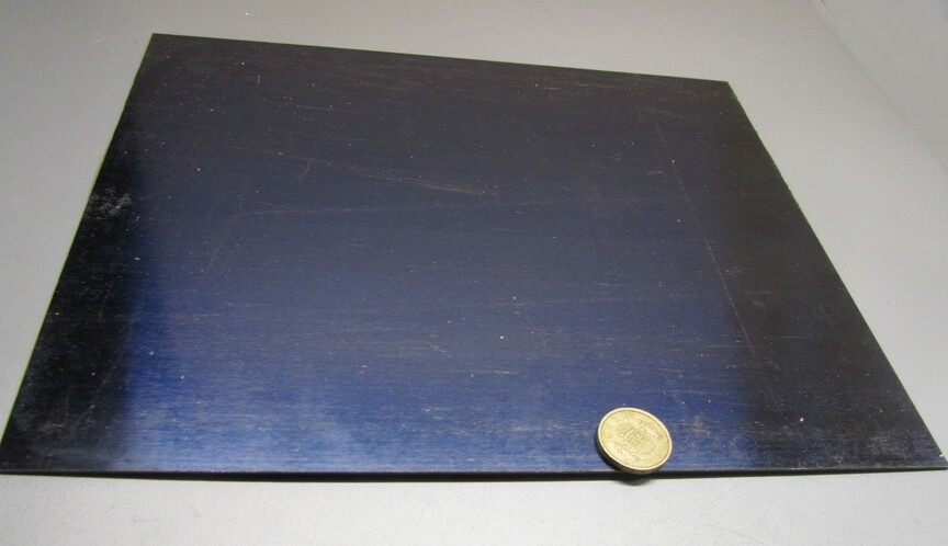 Blue Tempered Spring Steel Shim 0.030″ Thick x 10.0″ Width x 12″ Length