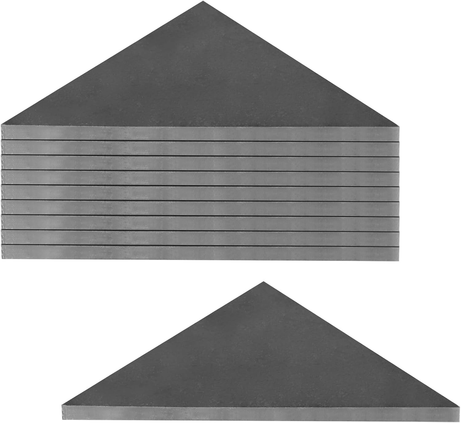 10 PCS Heavy Duty Steel Plate Gussets 3″ X 3″ X 1/4″ Weld on Triangle Gusset Bas