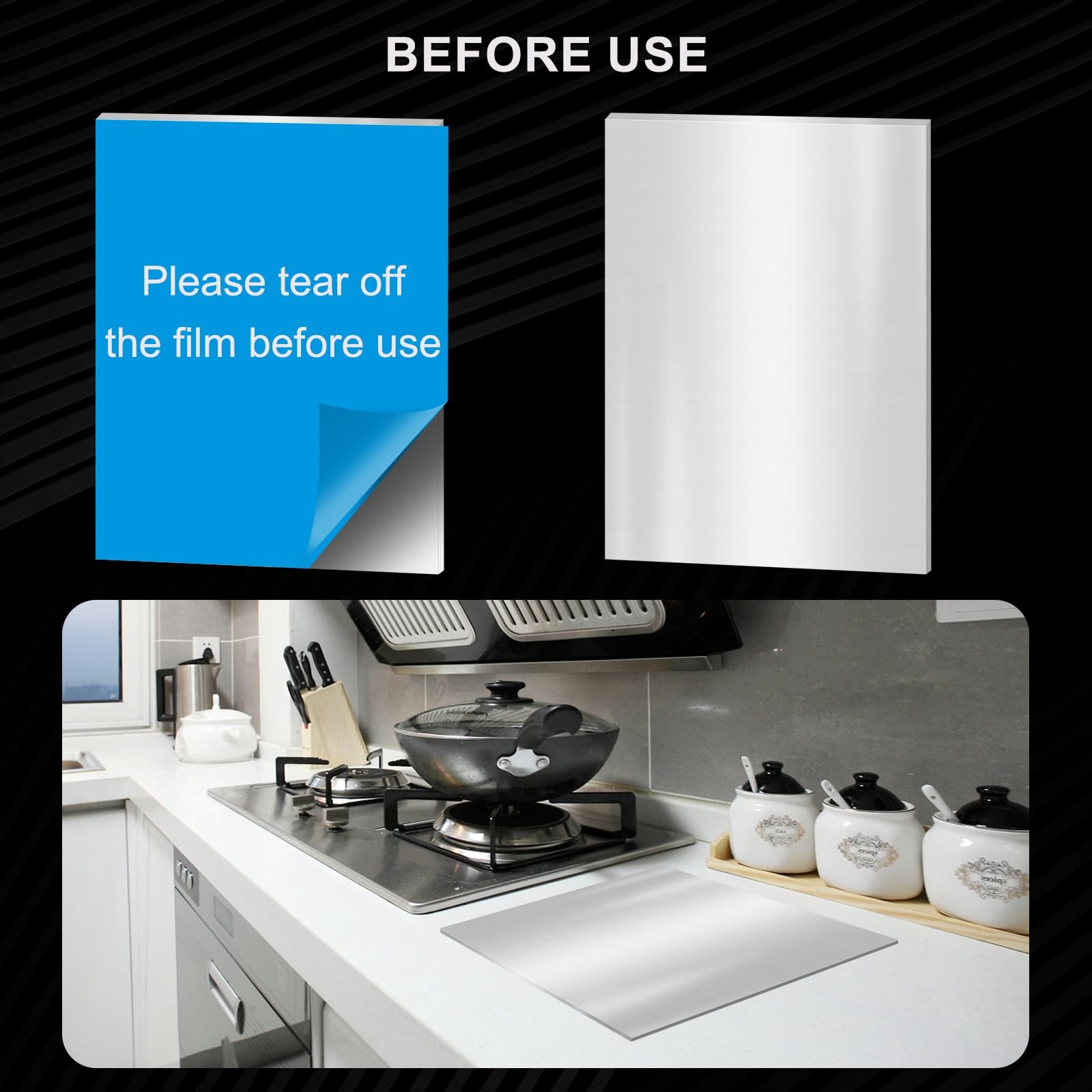 2PACK 304 Stainless Steel Sheets, 4 x 8 x 1/8 inch (10 4 x 8 inch, silver