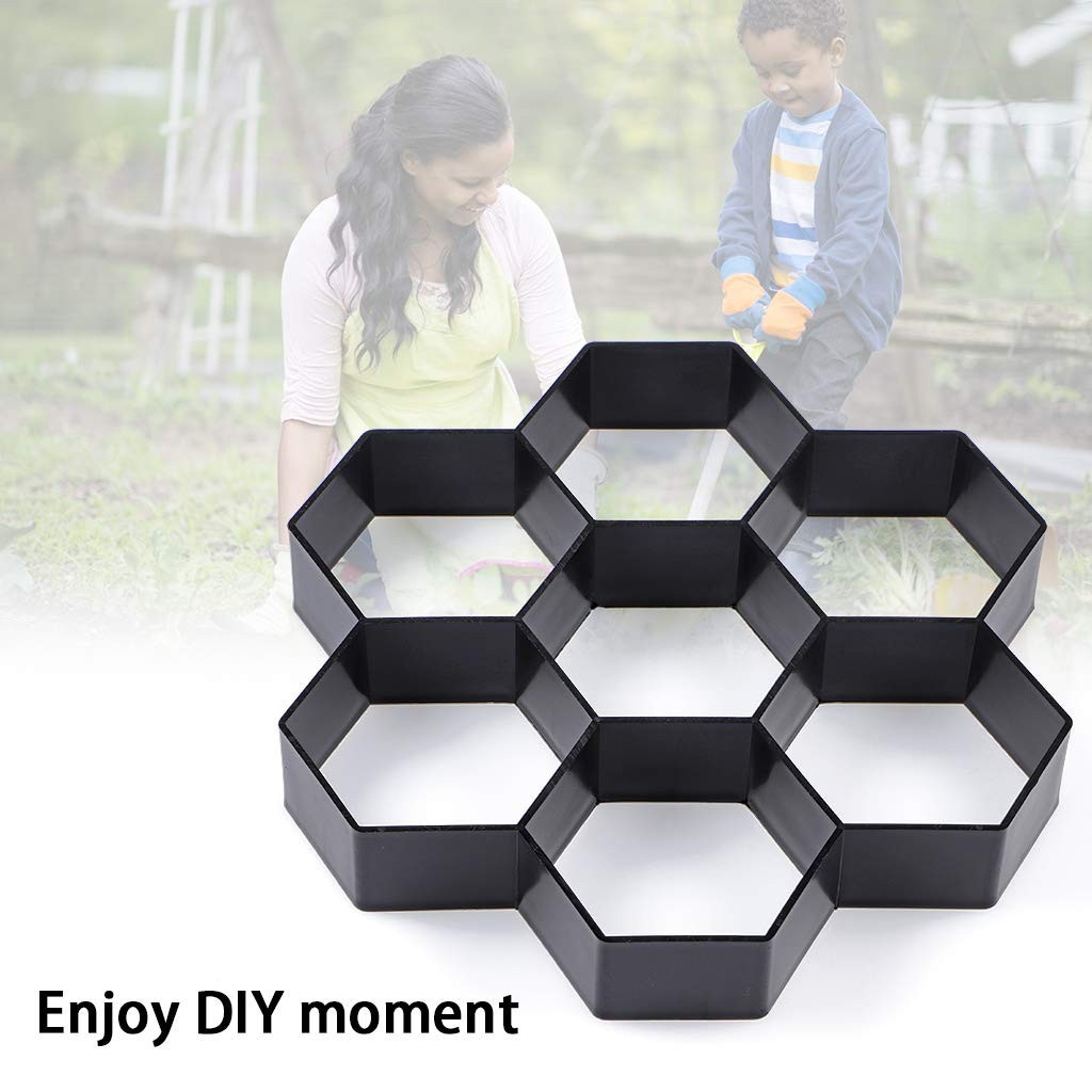 Molde hexagonal para pavimento 29,5 x 28 x4,3 cm reutilizable caminos peatonales