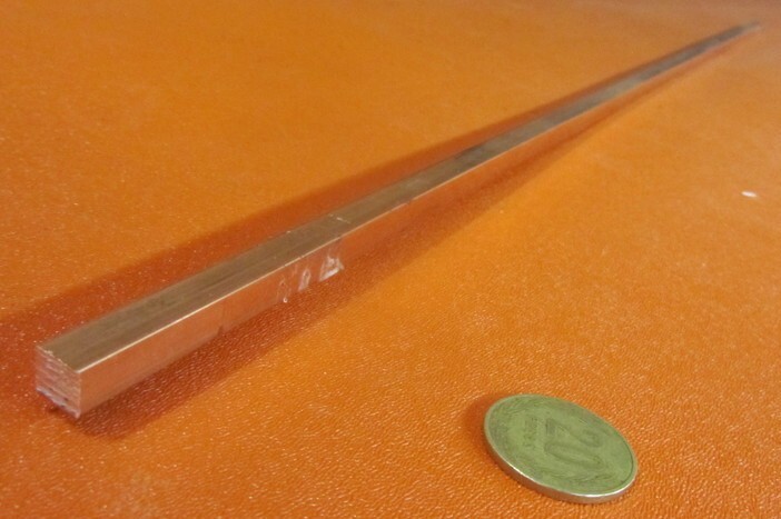 110 Copper Square Bar 1/2 Hard, 5/16″ Thick x 5/16″ Wide x 36 Inch Length