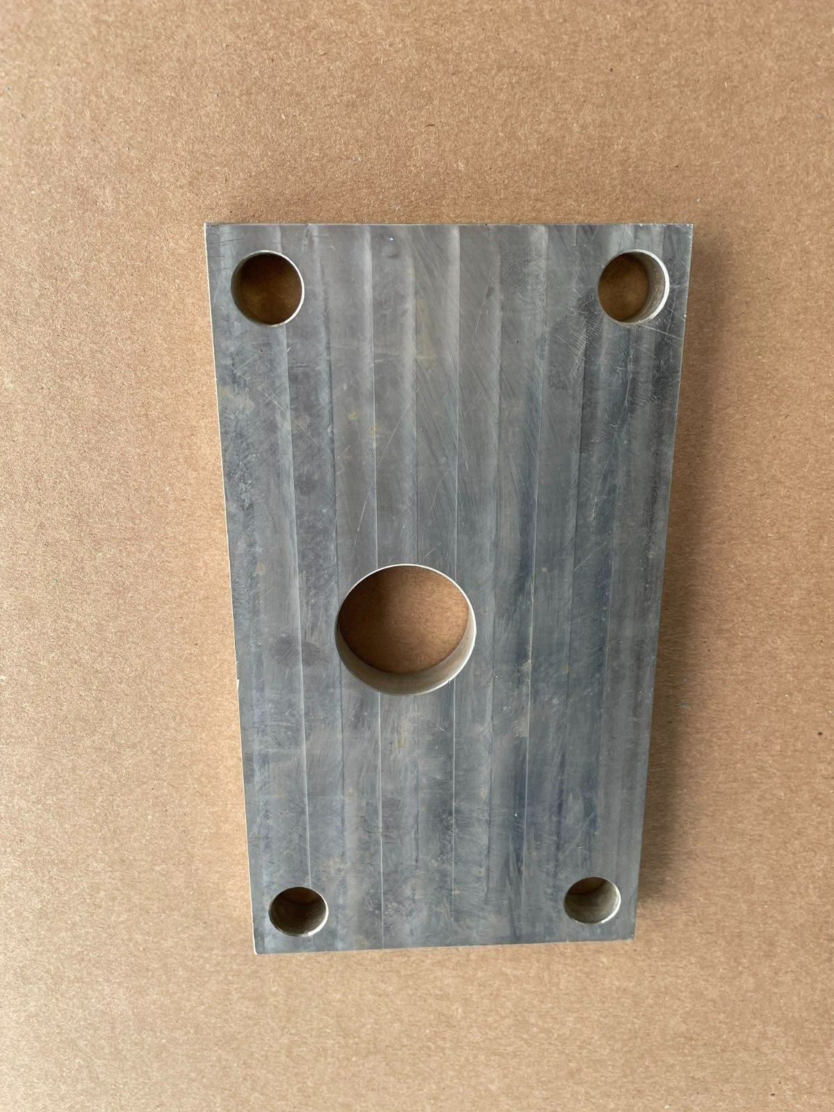 Rectangle Aluminum Block Plate Flat Plate Bar, 5 Holes, 7″ x 4″