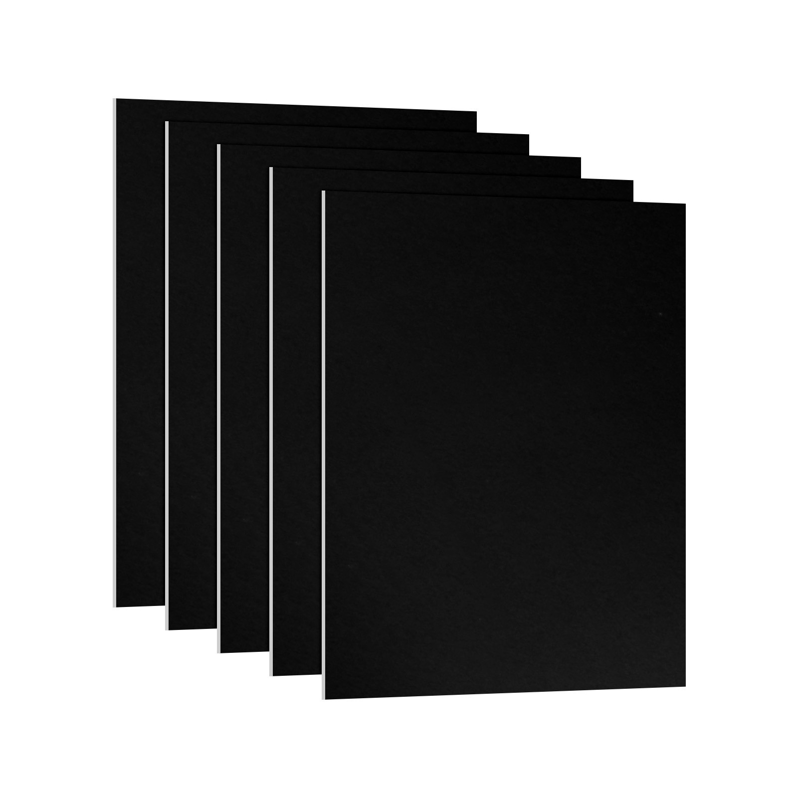7x5x1/32inch Anodized Aluminum Sheet, 5Pcs Aluminum Plate, Black
