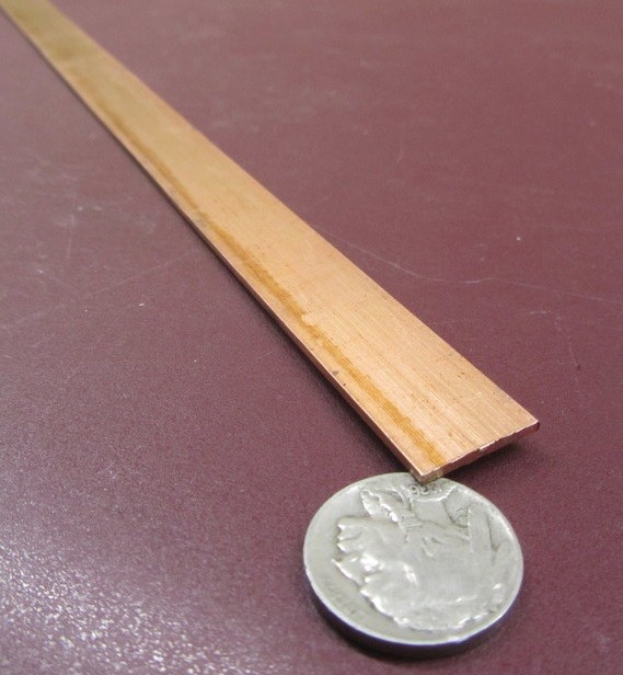 110 Copper Bar H02, 1/16″ Thick x 5/8″ Wide x 12 Inch Length