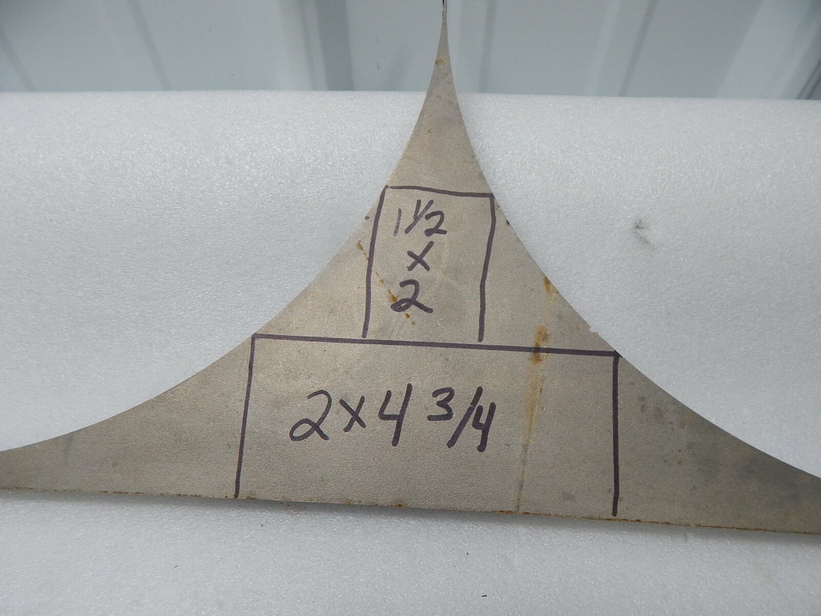 INCONEL 718 3X 3 X .670 or 2 X 4.75 see pic for details Plate Sheet 11/16 ,5/8