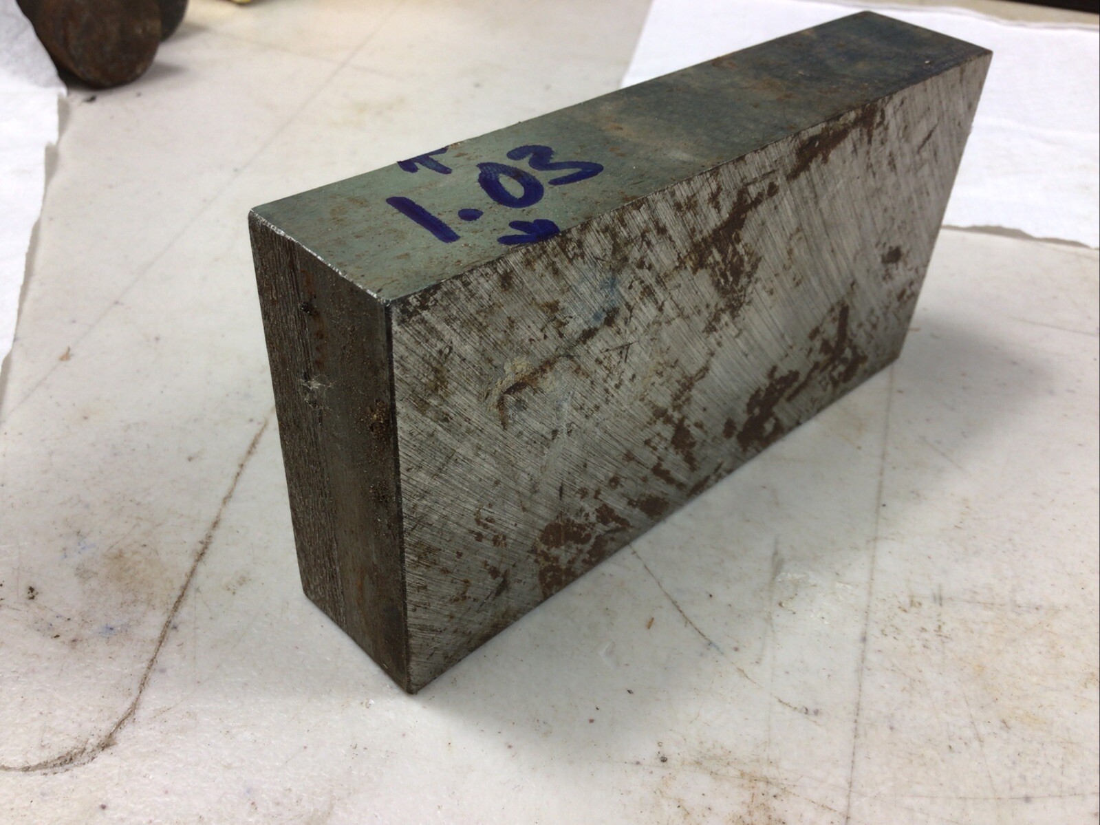D2 Tool Steel Flat Stock, 1.03” X 2.51 X 5.07