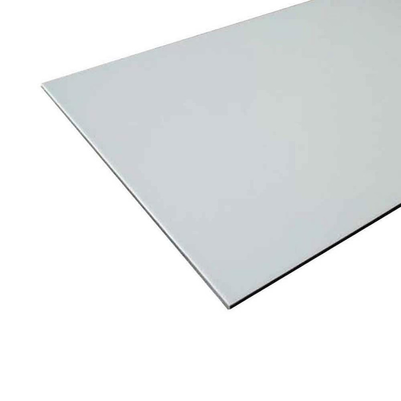 Aluminum Composite ACM Sheet 36 In x 36 In White 1/8 In Thick Durable Panel
