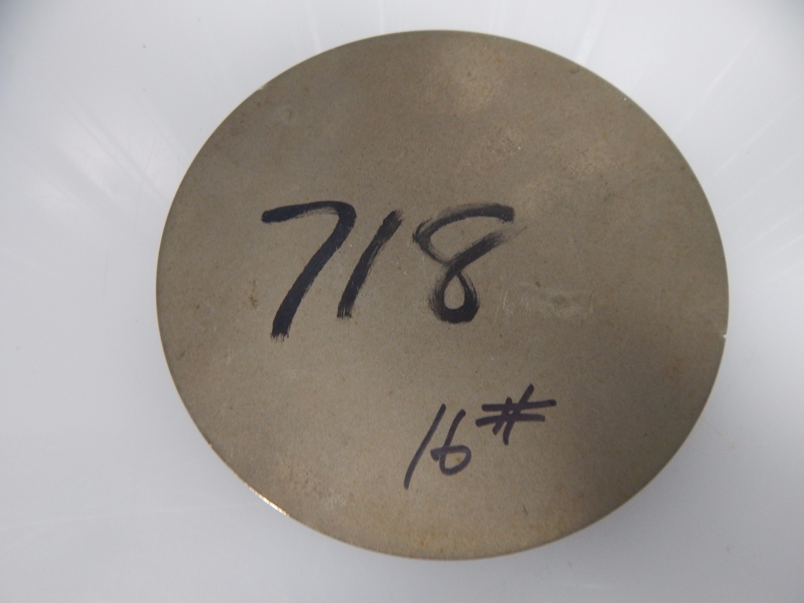 INCONEL 718 8.1″ OD X 1.04 ” THICK AMS 5596K inco 718 hi temp alloy 8×1