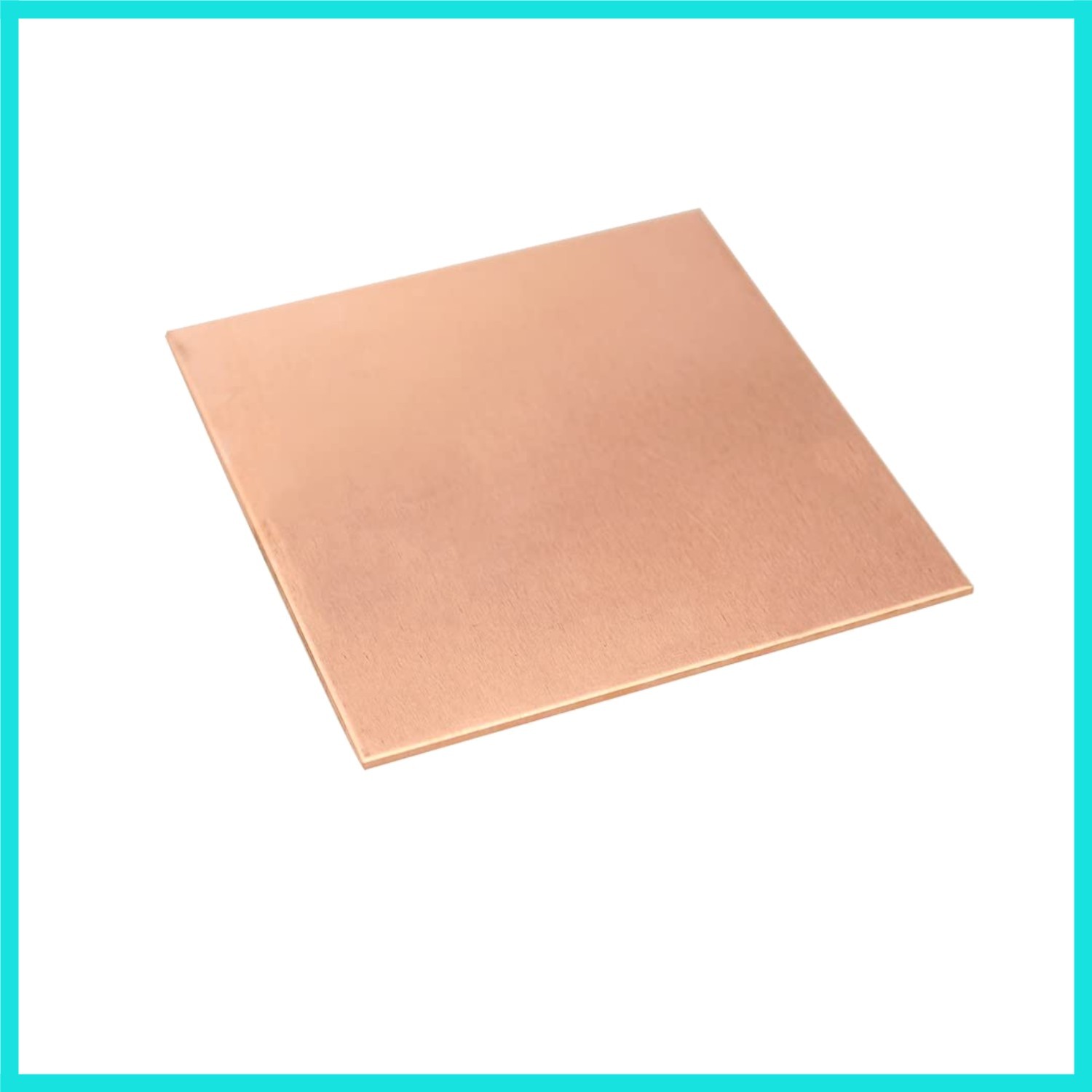 16 Gauge 99.9% Pure Copper Sheet, 1 Pcs 0.05″ x 7.9″ x 7.9″ Copper Plates Bra…