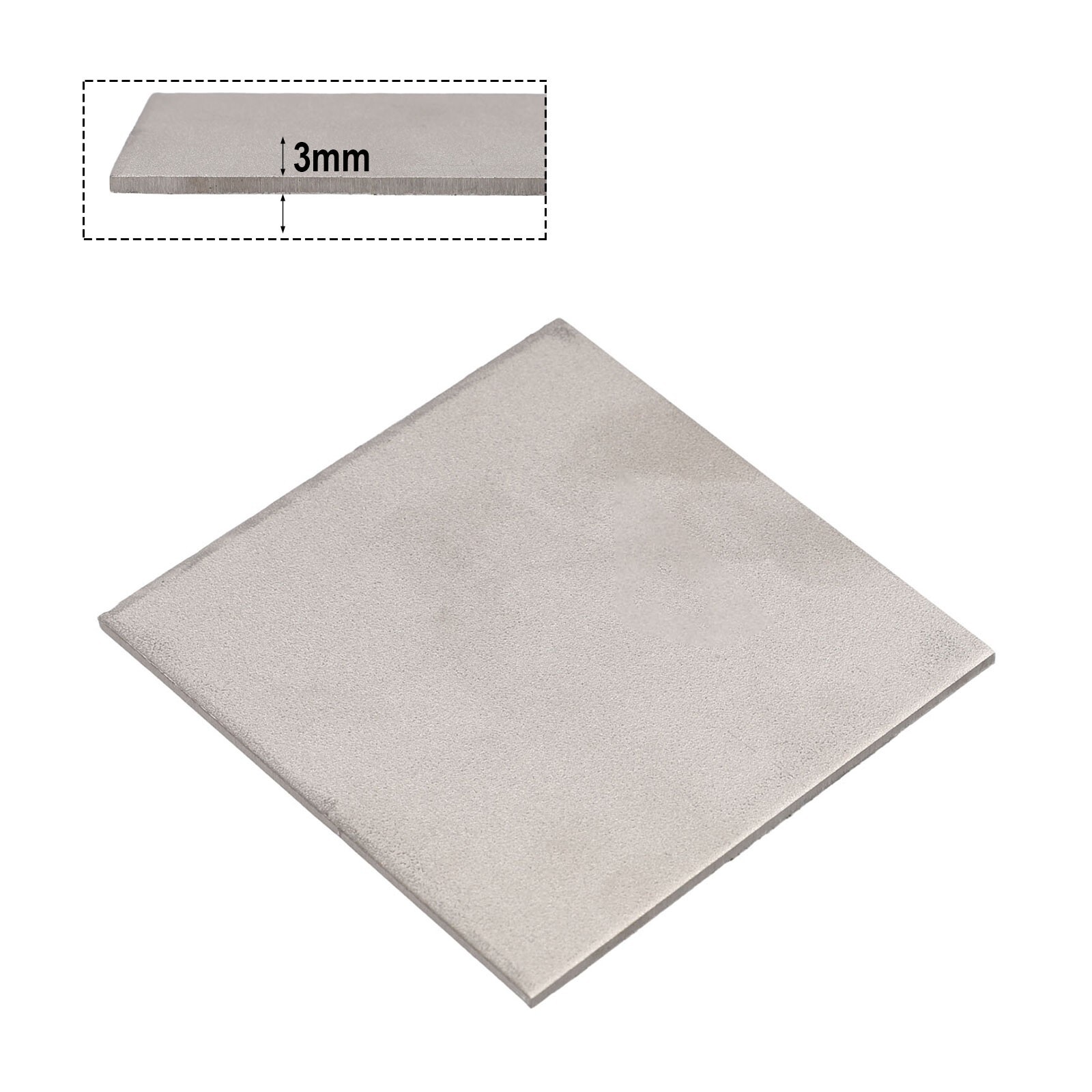 1pc 100x100mm Pure Nickel Ni Sheet Plate For Electroplating Anode Element 0.5mm