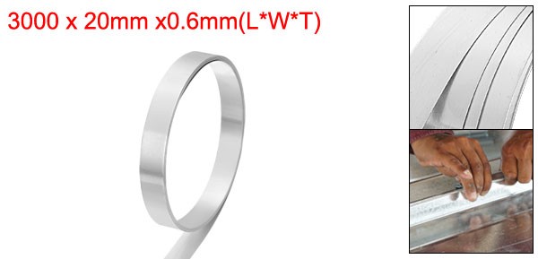 Aluminum Flashing Roll, 3000mm x 20mm x 0.6mm 1060 Aluminum Metal Roll