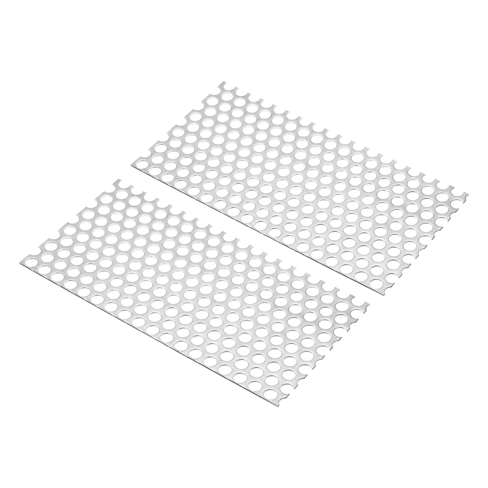 7.9″ L x 3.9″ W Perforated Metal Sheets, 2pcs 16Ga 0.31″Hole 304 Stainless Steel