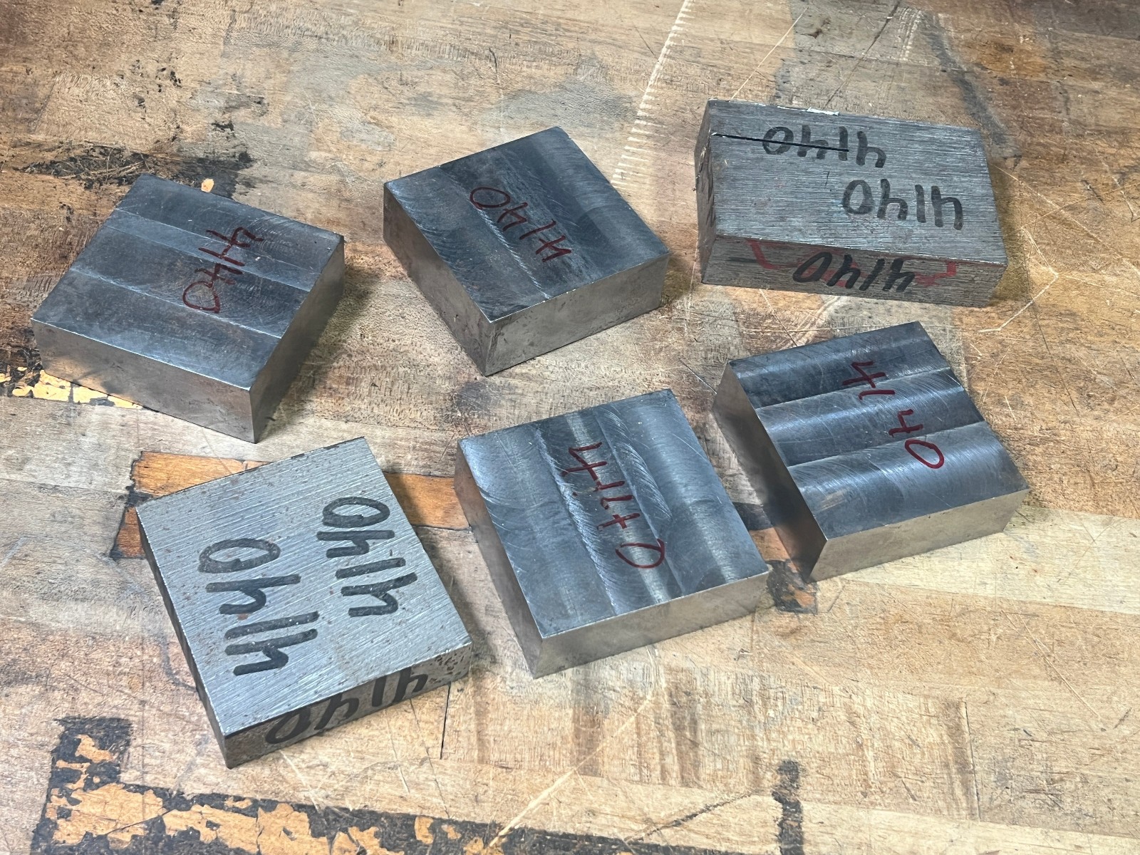 4140 Tool steel flat bar stock knife making lot 27.2 lbs machine shop cutoffs