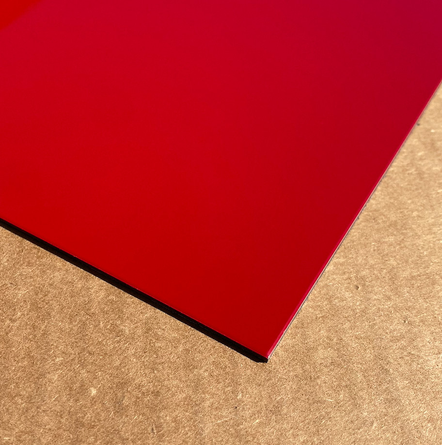24″ x 48″ Aluminum Composite Sheet Red .080″ (2mm) Panel ACP, ACM