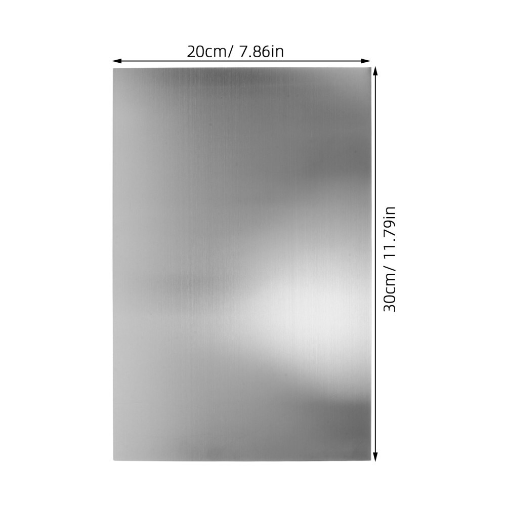 Stainless Steel Sheet, 12×8” 8mm/0.3” Thickness Stainless Steel Plate, Metal