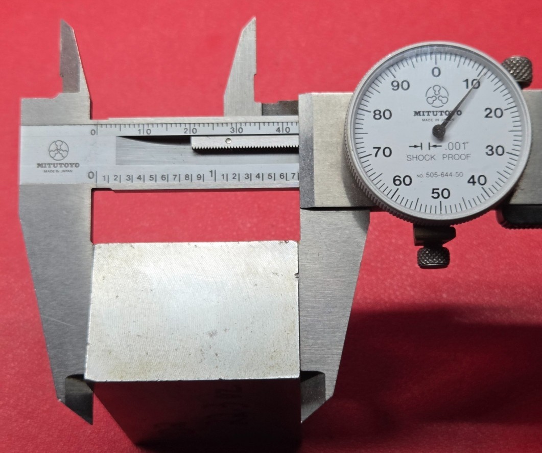D2 Tool Steel Block Billet 2.41″ L x 1.71″ W x 1.19″ Thick, 1 Lb 6.3 Oz.