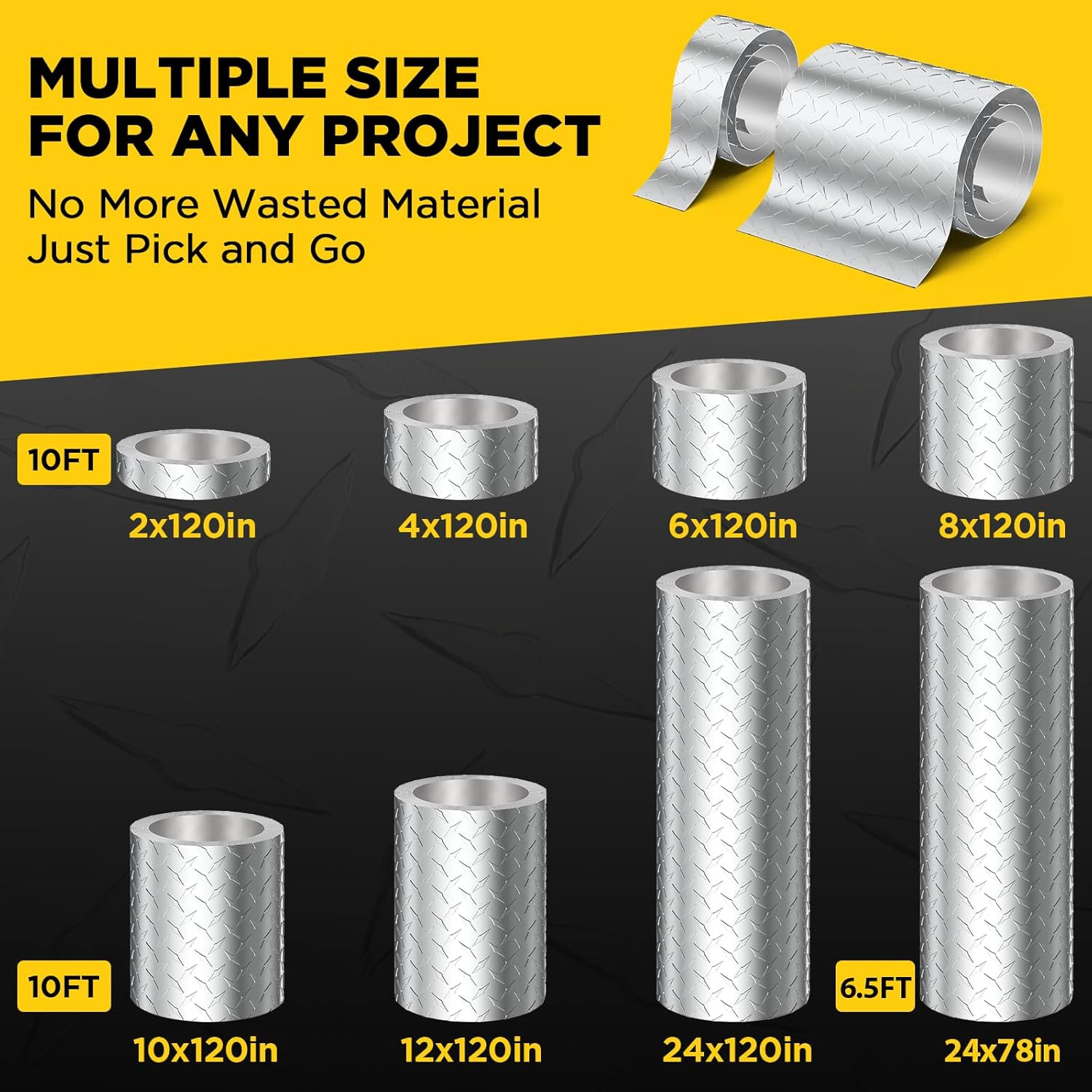 Aluminum Diamond Plate Sheet Metal, Mill Finish Diamond Sheet, Tread Texture Met