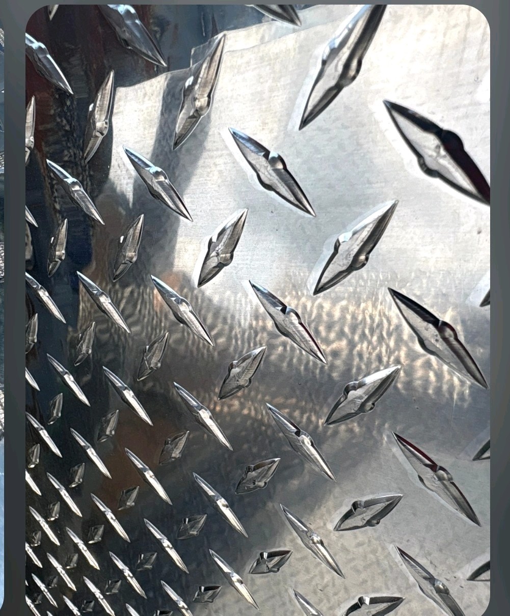 4′ X 5′ High polish Aluminum Diamond Plate Sheet 1/8″ Thick