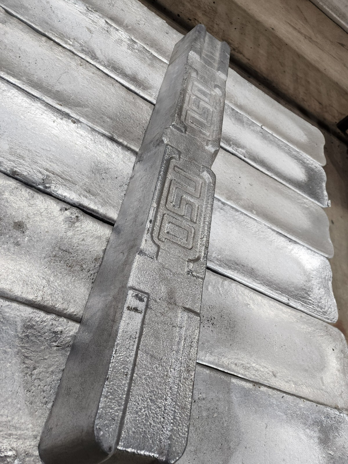 Aluminum Ingot A356.2A Casting Alloy 35 LBS Stamped w/lot number.