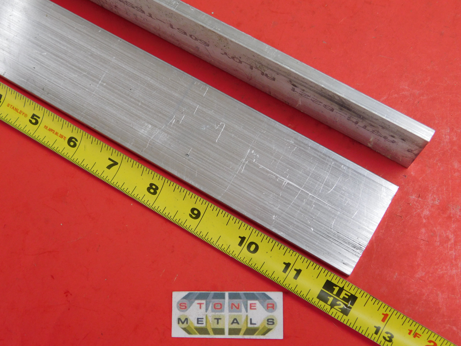 2 pieces 1/4″ X 2″ ALUMINUM 6061 FLAT BAR 12″ long T6511 Solid Mill Stock