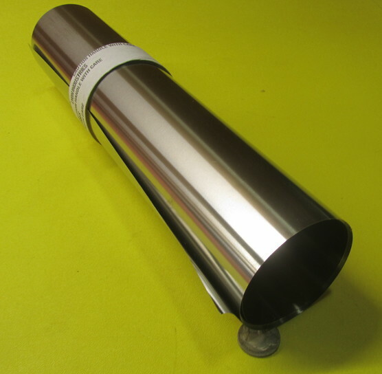 301 Stainless Steel Sheet Shim, .003″ (+/-.0003″) x 12.0″ x 10 Foot Length